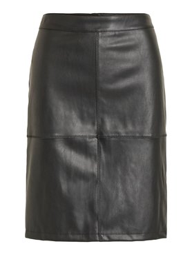 Vila Vipen new coated skirt black