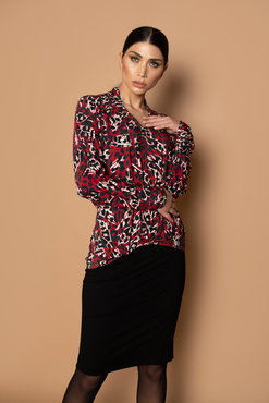 Chiarico Top Angeline Abstract print