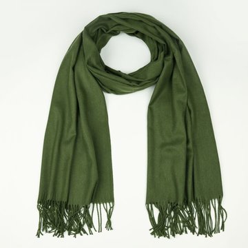 Groene effen winter sjaal