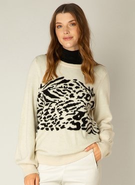 Yest Aemke Trui Soft Sand/Black