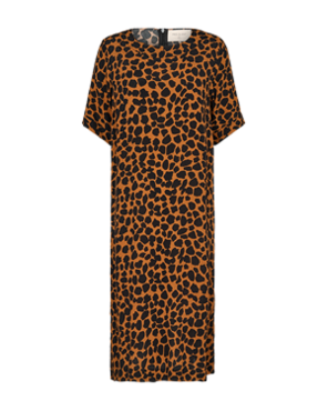 Freequent Fqamira-Dress Roasted Pecan w. Black