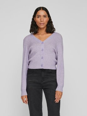 Vila viril multi short l/s knit cardigan-noos Sweet Lavender W. Pale mauve