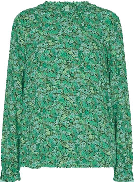 Freequent fqadney-blouse Pepper Green w. Sharp Green
