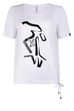 Zoso Amani T shirt with print white/black