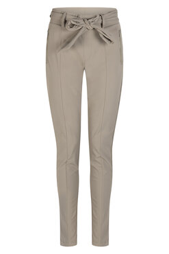 Zoso 234Veronica Travel pant with zipper taupe