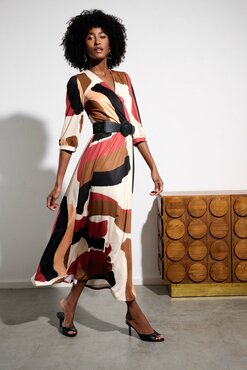 K-Design Maxi crossover dress with BELT & design