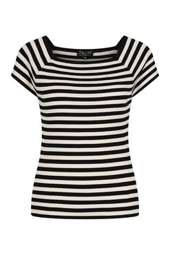 Zilch Top Short Sleeve small-stripe-black