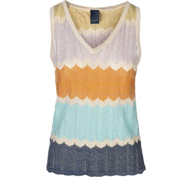 One two luxzuz Quin Knit Top aqua mix