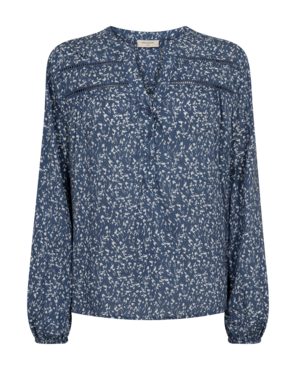 Freequent fqadney-blouse Vintage Indigo w Star Off-whit