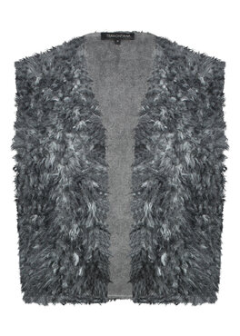 Tramontana Gilet Fake Fur Anthracite