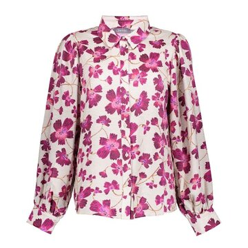 Geisha Blouse  light sand/fuchsia 43951-20