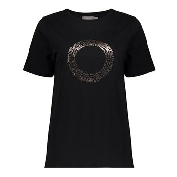 Geisha T-shirt circle foil  black/bronze