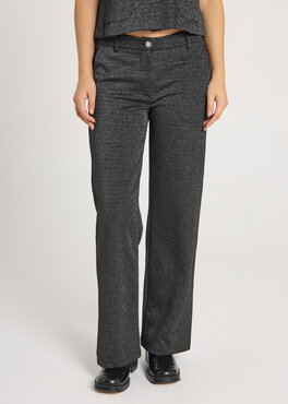 Freequent fqnannilux-pants Black met Silver