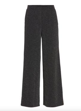 Vila vieleina hw wide pants/bf Black Beauty