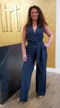 Zoso Rosanne travel jumpsuit navy
