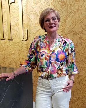 Geisha Blouse off-white/yellow  53229-20