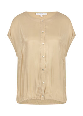 Tramontana Sleeveless Shimmer Blouse Sand C16-16-302