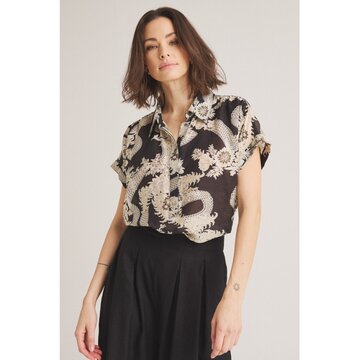 One Two Luxzuz Jardine Blouse999 Black