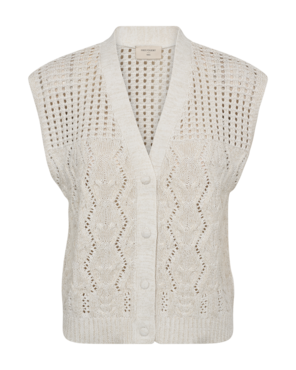 Freequent fqlimbo-waistcoat Brilliant White w. Gold
