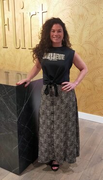 Geisha Skirt leopard black/sand  56335-41