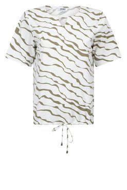 Zoso Femmy travel blouse white/green