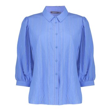Geisha Blouse blue Gold  53460-20