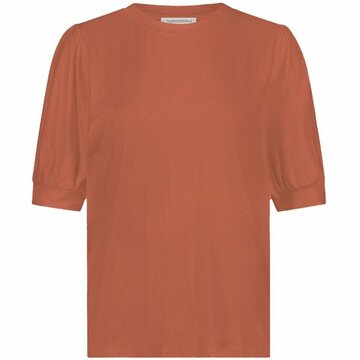 Tramontana Coated Puff-Sleeve T-Shirt Papaya D05-15-401