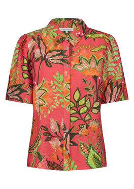 Tramontana Blouse Blooming Floral Stitch PrintCorals C11-16-301