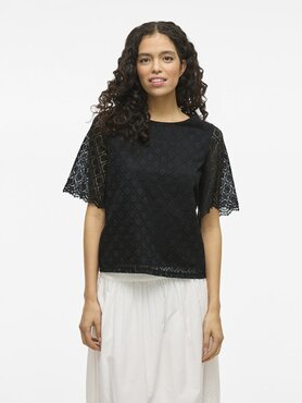 Vila vimirna o-neck 2/4 top Black Beauty