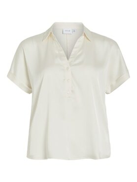 Vila vienna ravenna s/s top - noos Cloud Dancer