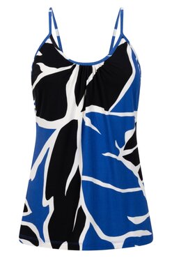Zoso Mirjam spaghetti top cobalt/black
