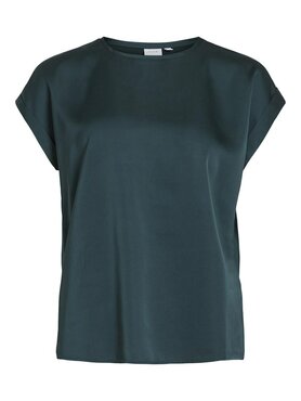 Vila viellette s/s satin top - noos Ponderosa Pine