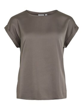 Vila viellette s/s satin top - noos Falcon