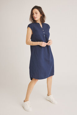 One two luxzuz Kikanto Dress navy blue