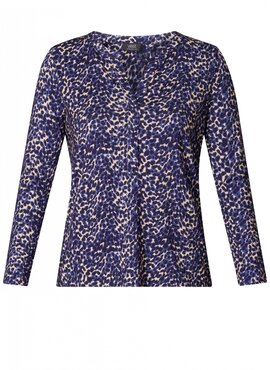Yest Raissa Essential Tops Dark Navy/Multi Colo