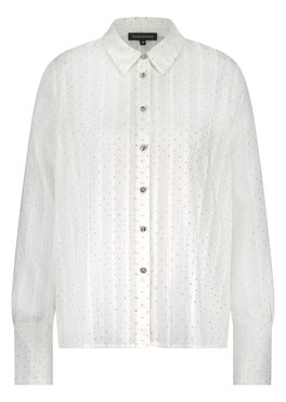 Tramontana Rhinestone Blouse OffWhite