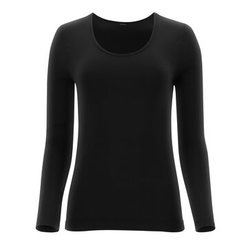 Oroblu Dolce Vita t-shirt round long sleeves zwart