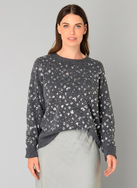 Yest Braelyn Tops Dark Grey/Melange