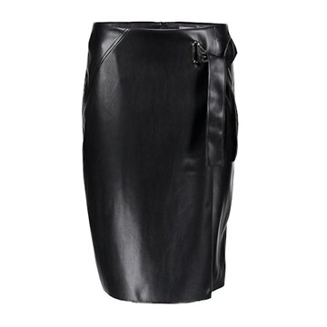 Geisha PU skirt + belt black
