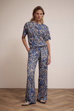 Tramontana Trousers Bluegrass Fields PrintBlues