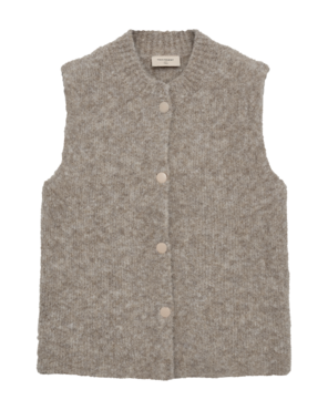 Freequent fqjump-waistcoat Desert Taupe Melange