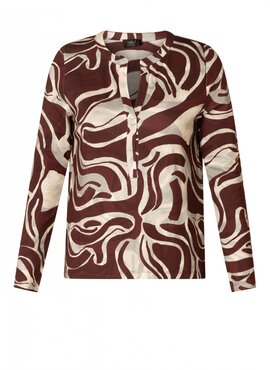 Yest Raissa Essential Tops Dark Bordeaux/Multi