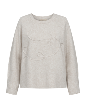 Freequent fqgrsevalin-pullover Moonbeam Melange