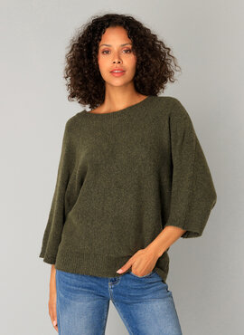 Yest Cati Tops Army Green