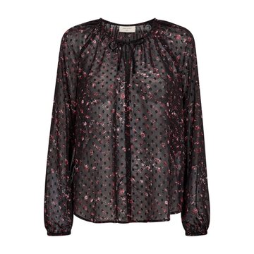 Freequent fqsanda-blouse Black w. Port Royale