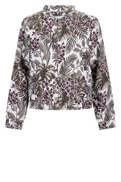 Zoso 255Sandra Fancy jacquard jacket offwhite-bordeaux