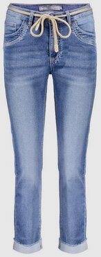 Geisha Jeans HELEN turn-up mid blue denim 000827