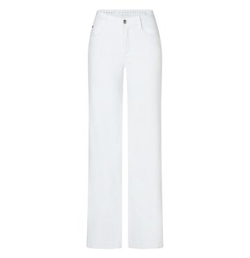 Mac wide white denim D010