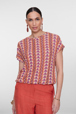 Geisha top  lila/orange 62155-20