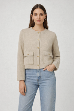 Freequent fqzale-jacket Silver Mink Melange